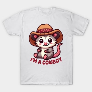 Cute Hat Opossum T-Shirt